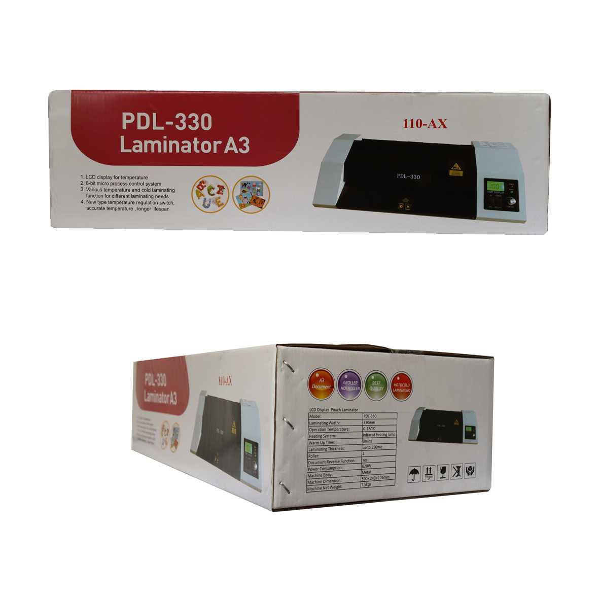دستگاه پرس کارت یا لمینت مدل PDL-330