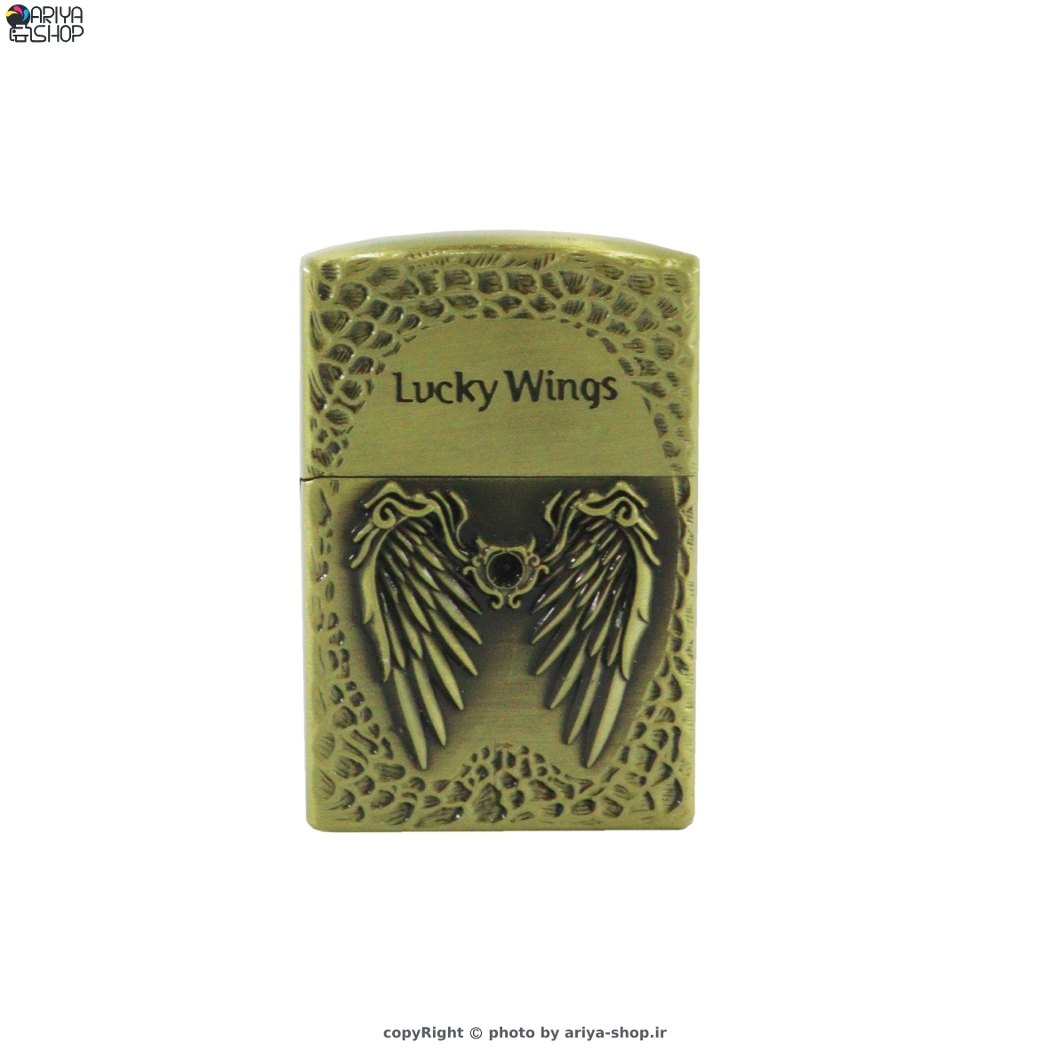 فندک زیپو گازی سابلیمیشن طرح بال شانس Lucky Wings